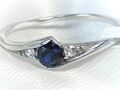 RING Auswahl 4 Variante 925 STERLING SILBER Edelstein SAPHIR cz. blau facettiert