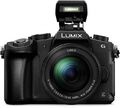 Panasonic Lumix DMC-G81 [16MP, 4K Foto + Video, 3"] schwarz inkl. Lumix G Vari W