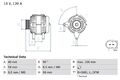 BOSCH 0 986 041 860 Lichtmaschine Generator 120A 14V für VW POLO (9N) BORA