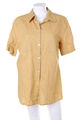 Peter Hahn Hemd-Bluse mit kurzem Ärmel Leinen D 44 camel