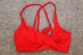 BIKINI OBERTEIL GRÖSSE 42 DD ROT  UNI IN WICKELOPTIK  MIT BÜGEL SEAFOLLY