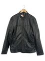 Boss Orange Lederjacke Herren Gr.54 Schwarz Elegant