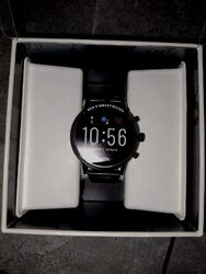 Fossil Q Carlyle Gen 5 44mm Grau Edelstahl Smartwatch für Herren (FTW4024)