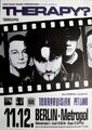 THERAPY - 1994 - In Concert - Terrrovision - Troublegum Tour - Poster - Berlin