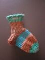 Schlüsselanhänger Mini Socke, selbst gestrickt