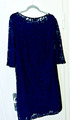 Basler elegantes Kleid, Spitze dunkelblau mit Unterkleid, Gr. D 46