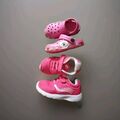 Lustige Badeschuhe/ Gummischuhe in Pink gebraucht Gr. 22-24  und 1xSneaker Gr.24