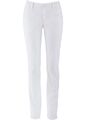 Bengalin-Stretch-Hose Straight Normal Gr. 38 Weiss Damenhose Freizeit-Pants Neu