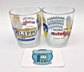 2x Ferrero Nutella Team Glas 2003 - Trinkglas Sammeln Gläser Kinder - GUT!!