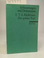 Erläuterungen und Dokumente zu E.T.A. Hoffmann: Der goldne Topf Reclam Universal