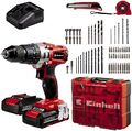 Einhell TE-CD 18/2 Li-i +64 (2x2,0Ah) Akkuschrauber inkl. 64 teiliges Set PXC 