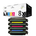 8x ECO Toner ersetzt Canon 732BK 732C 732M 732Y