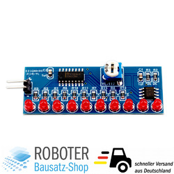 Bausatz LED Lauflicht zum Löten lernen Löttechnik DIY-elektronik NE555 CD4017