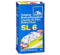 ATE Original Bremsflüssigkeit DOT 4 SL.6 5 Liter ABS ASR ESP Brake Fluid DOT4