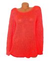 Damen Softstrick Pullover neon-Look legere Weite Größe 36 38 40 42 NEU P120