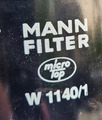 MANN-Öl-FILTER W 1140/1 für VW LT 28-35 I