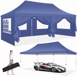 Pavillon 3x3/3x6m Wasserdicht Faltpavillon Pop Up Partyzelt Gartenzelt UV Schutz