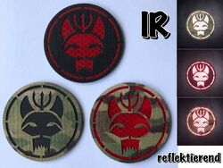 IR REFLEKTIEREND PATCH NAVY SEALS TEAM US KLETT RUND SCHWARZ DEVGRU ARMY BRAVO