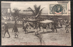 CPA DAHOMEY - Voyage du Ministre des Colonies - Cotonou - banquet - 1908 BENIN