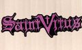 Saint Vitus - Lila Logo Rückenaufnäher