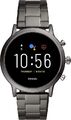 Fossil The Carlyle HR 44 mm grau am Edelstahlarmband grau [Wi-Fi, 5. Generation]