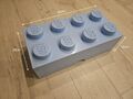 Lego Aufbewahrungsbox mit 8 Noppen blau