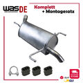 Auspuff Endschalldämpfer Opel Corsa C 1.2 & 1.2, 1.4 Twinport inkl. Montagesatz