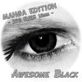 Awesome Black, Big Eyes - schwarze Kontaktlinsen ohne Stärke, Manga Linsen