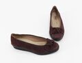 Ballerinas Gabor Keilabsatz Slipper Leder weinrot Gr. 5 = 38 G