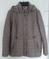 Steppjacke mit Kapuze - taupe/heller braunbeige Ton - Gr. 48 - Concept K