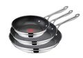 Jamie Oliver by Tefal Cook Smart  3-teiliges Pfannenset 28cm 24cm 20cm Edelstahl