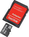 SanDisk 8GB, microSDHC Flash Speicherkarte 8 GB , Klasse 4 + SD Adapter