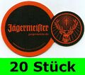 20 Stück Bierdeckel Untersetzer Jägermeister XXL Sonderform Bar Party Theke Typ1