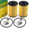 2x MANN FILTER Ölfilter mit Ölablassschrauben für AUDI A3 A4 SEAT Leon VW Golf