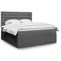 Boxspringbett Bett Polsterbett Schlafzimmerbett mit Matratze Stoff vidaXL