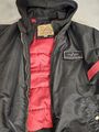 Alpha Industries Herren Bomberjacke - Schwarz Größe L