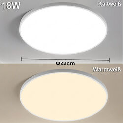 12W-60W LED Deckenleuchte Ultraflach Panel Deckenlampe Wohnzimmer Schlafzimmer