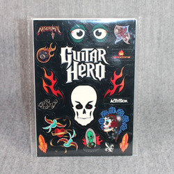 GUITAR HERO Activision Heavy Metal Sticker Sheet Start Up Guide Set 2008 New PS2