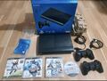 PS3 Super Slim 500 GB CECH-4004C 2x Controller + Spiel Playstation 3 mit OVP