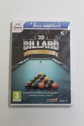 3D BILLARD & SNOOKER PC Spiel. Französische Sprache, Neu Und Versiegelt.