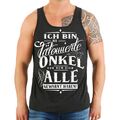 Träger Achsel Muskel Shirt Tank Top Ich bin der Tätowierte Onkel Spruch Geschenk