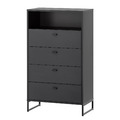 Schildmeyer Kommode Janne Sideboard Beistellschrank Schrank Holzkommode Schwarz