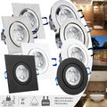 LED Einbaustrahler 230V Spot IP44 Set Bad Deckenstrahler Einbau GU10 6W 7W MARE