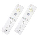 2x Original Nintendo WII Controller Gamepads Wireless Remote Weiß Set Bundle