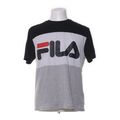 Fila, T-shirt, Größe: L, Schwarz/Weiß/Grau, Baumwolle/Viskose, Print #ycR