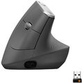 Logitech MX Vertical, Maus, optisch, 4000dpi, USB, kabellos, 6 Tasten, schwarz