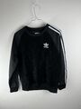 Adidas Sweatshirt Rundhalsausschnitt Schwarz Weiß GRÖSSE XS Frau Frauen Licht