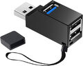 Mini USB 3.0 2.0 HUB 3 Port Verteiler Adapter für PC Laptop Macbook Notebook