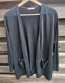 Sehr schöne tiefschwarze Strickjacke von Cecil ohne Knöpfe, Größe XXL, wie Neu