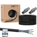 Cat 7 Erdkabel Netzwerkkabel Verlegekabel Outdoor UV Außen Rj45 Stecker CAT 8